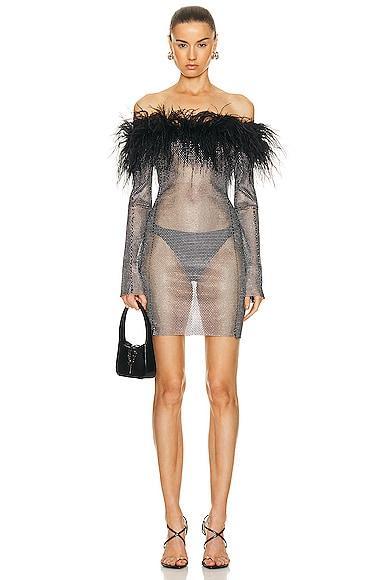 Santa Brands Feathers Mini Dress Product Image