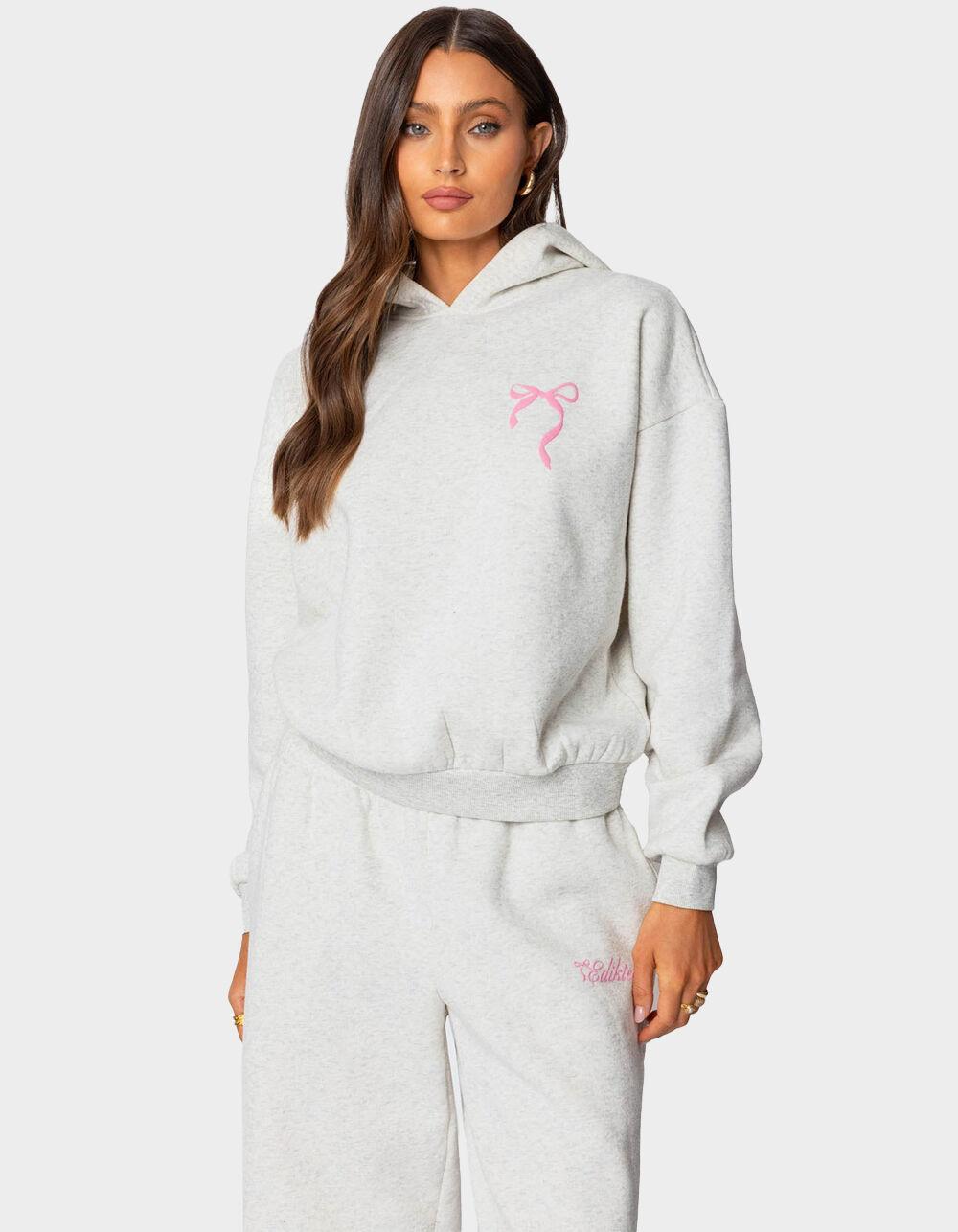 EDIKTED Sasha Bow Detail Sweatpants Product Image