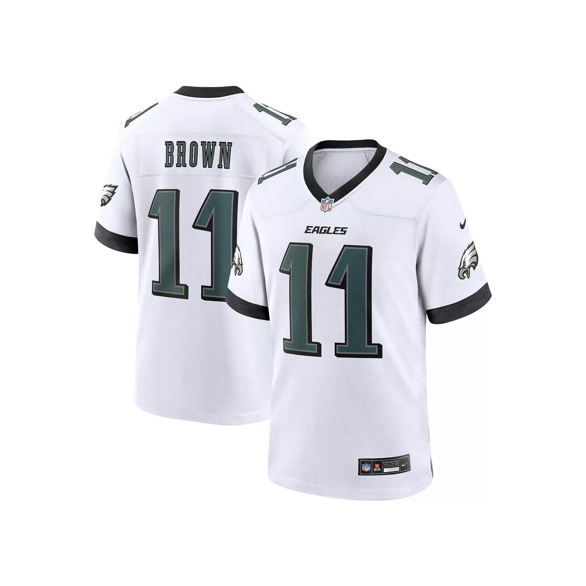 Men's Nike A.J. Brown White Philadelphia Eagles White Game Jersey, Size: 3XL Product Image