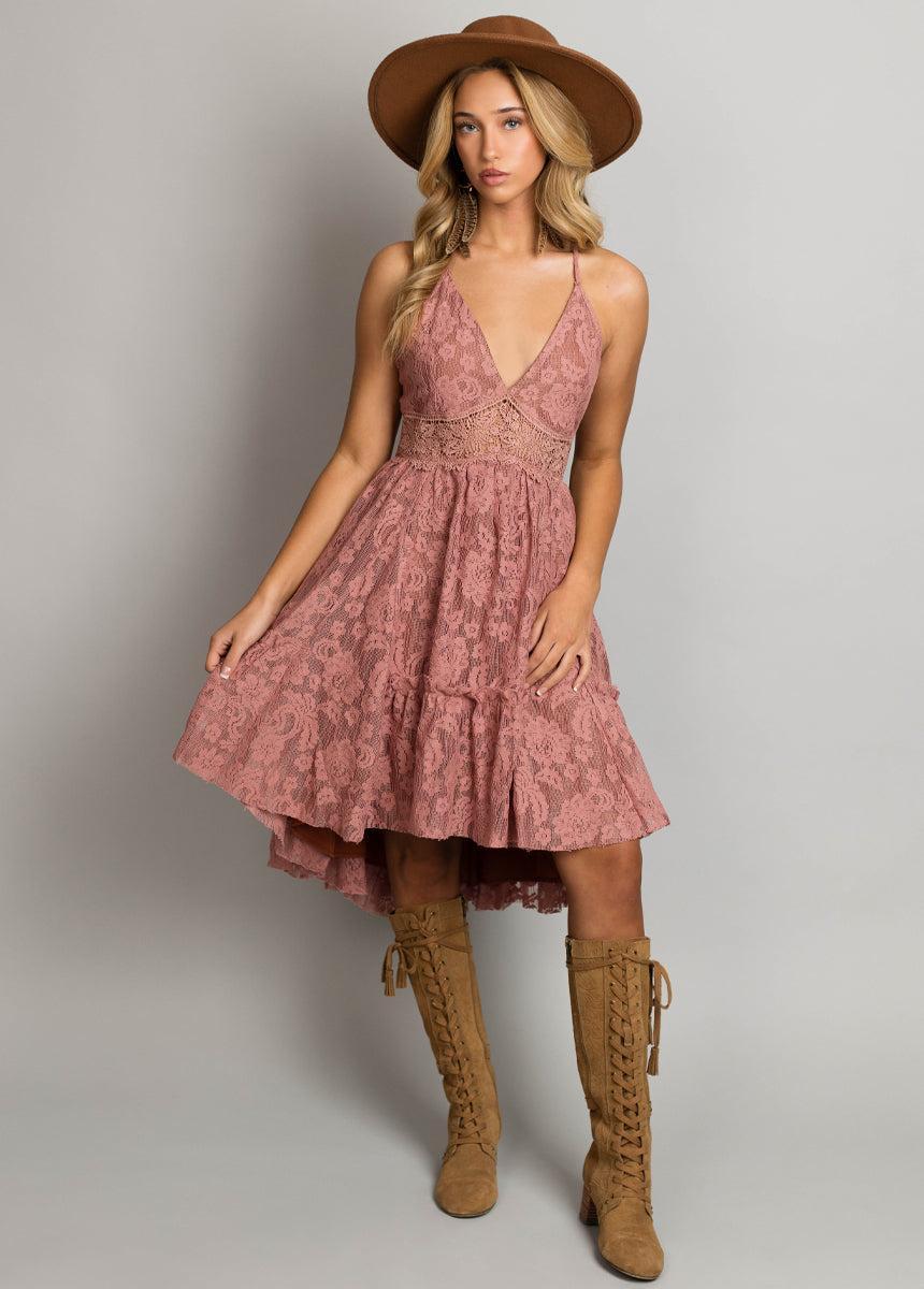 Marline Dress in Dusty Rose Female Product Image