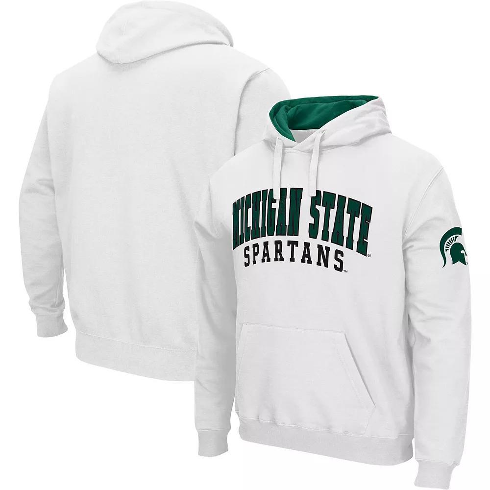 Men's Colosseum White Michigan State Spartans Double Arch Pullover Hoodie, Size: XL Product Image