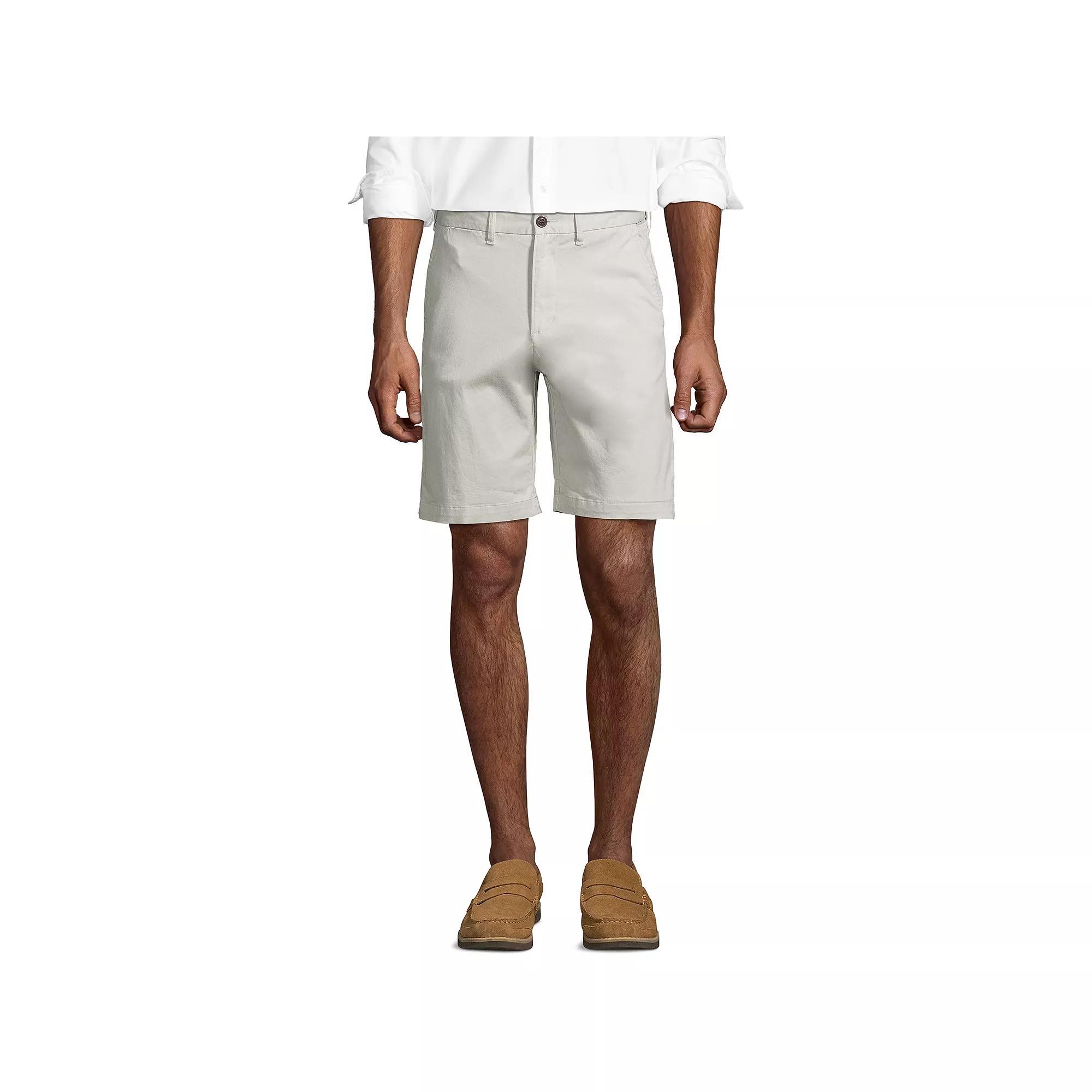 Men's Lands' End 9-inch Comfort-Waist Comfort-First Knockabout Chino Shorts, Size: 44, Soft Pink Product Image