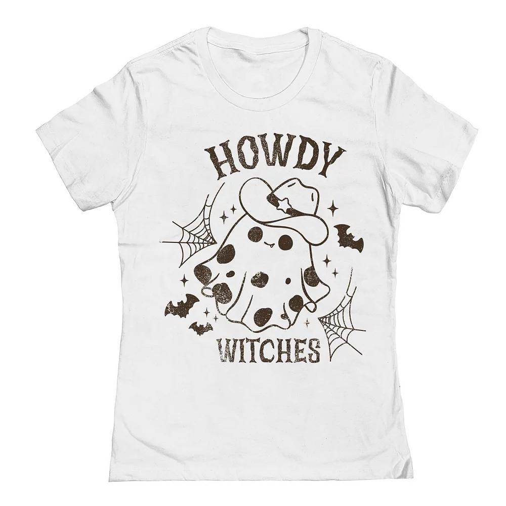 Junior's Grayson Threads by Tai Apparel Howdy Cowboy Ghost Graphic Tee, Women's, Size: XXL, White Product Image