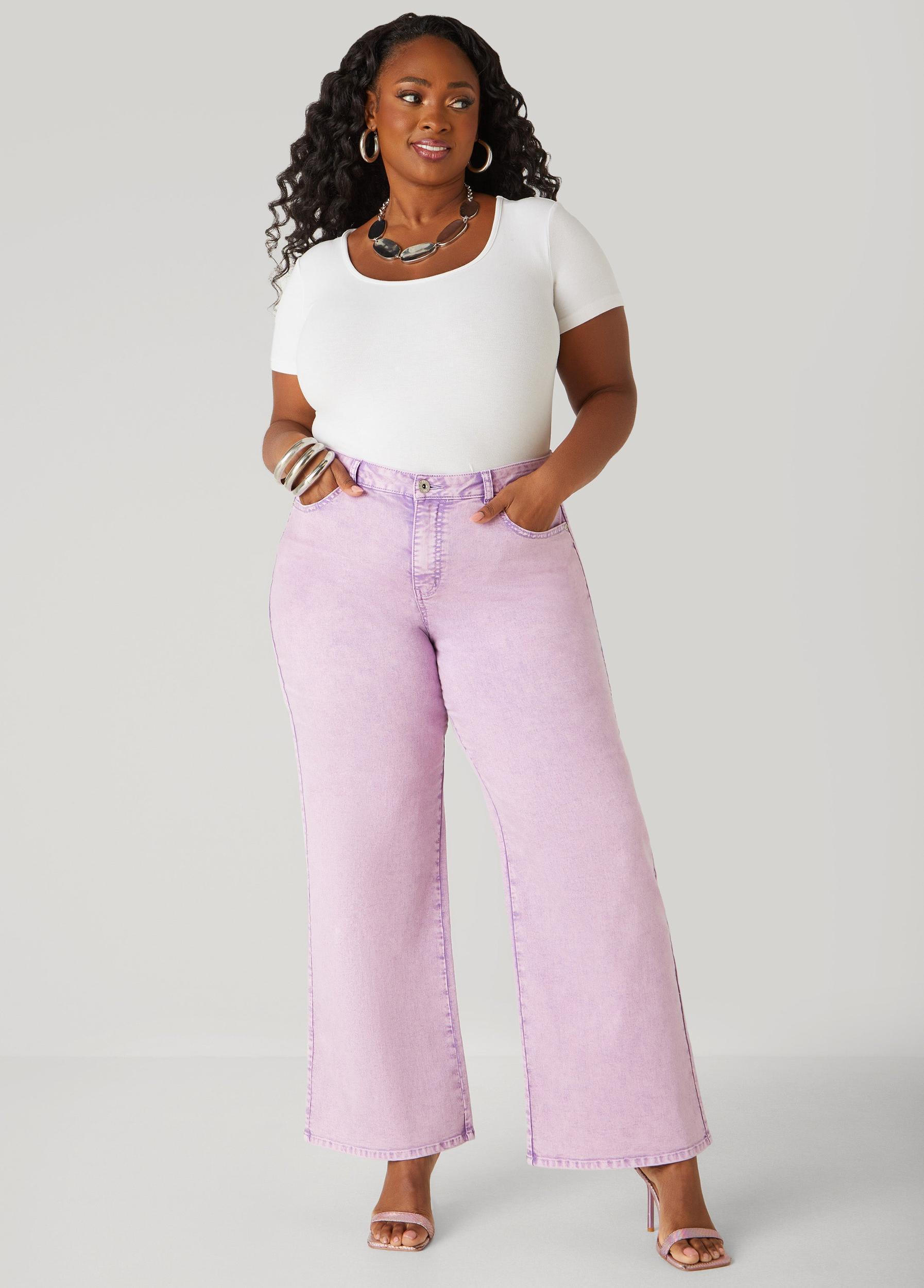 Stonewash High Rise Wide Leg Jeans Product Image