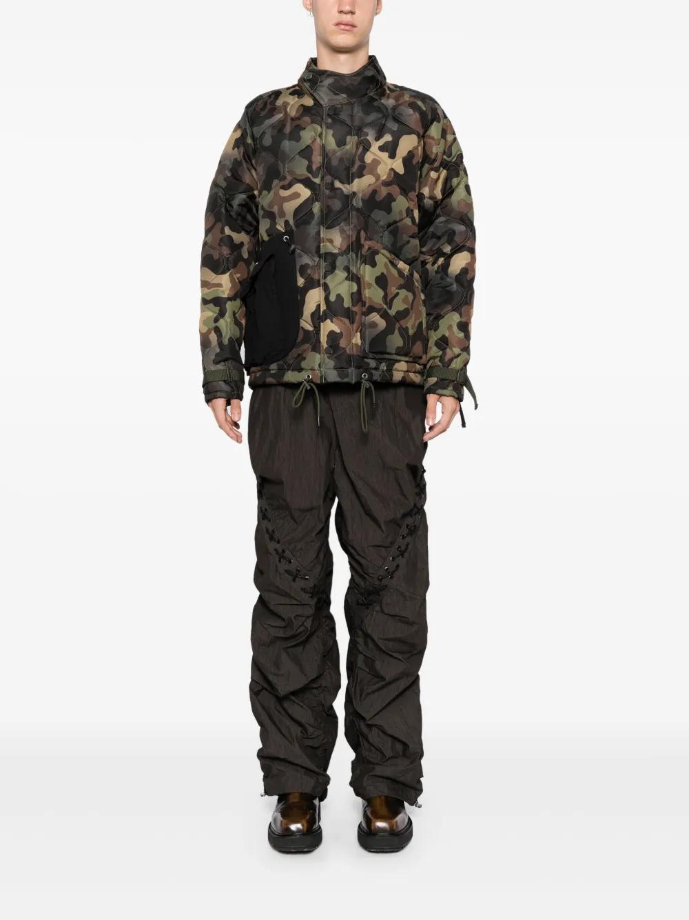 camouflage quilted jacket Product Image