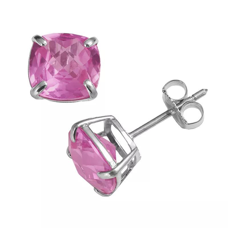 Designs by Gioelli Sterling Silver Blue Topaz Stud Earrings, Women's Product Image