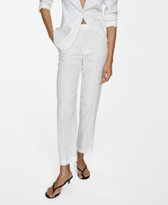 Mango Womens Linen Suit Pants Product Image