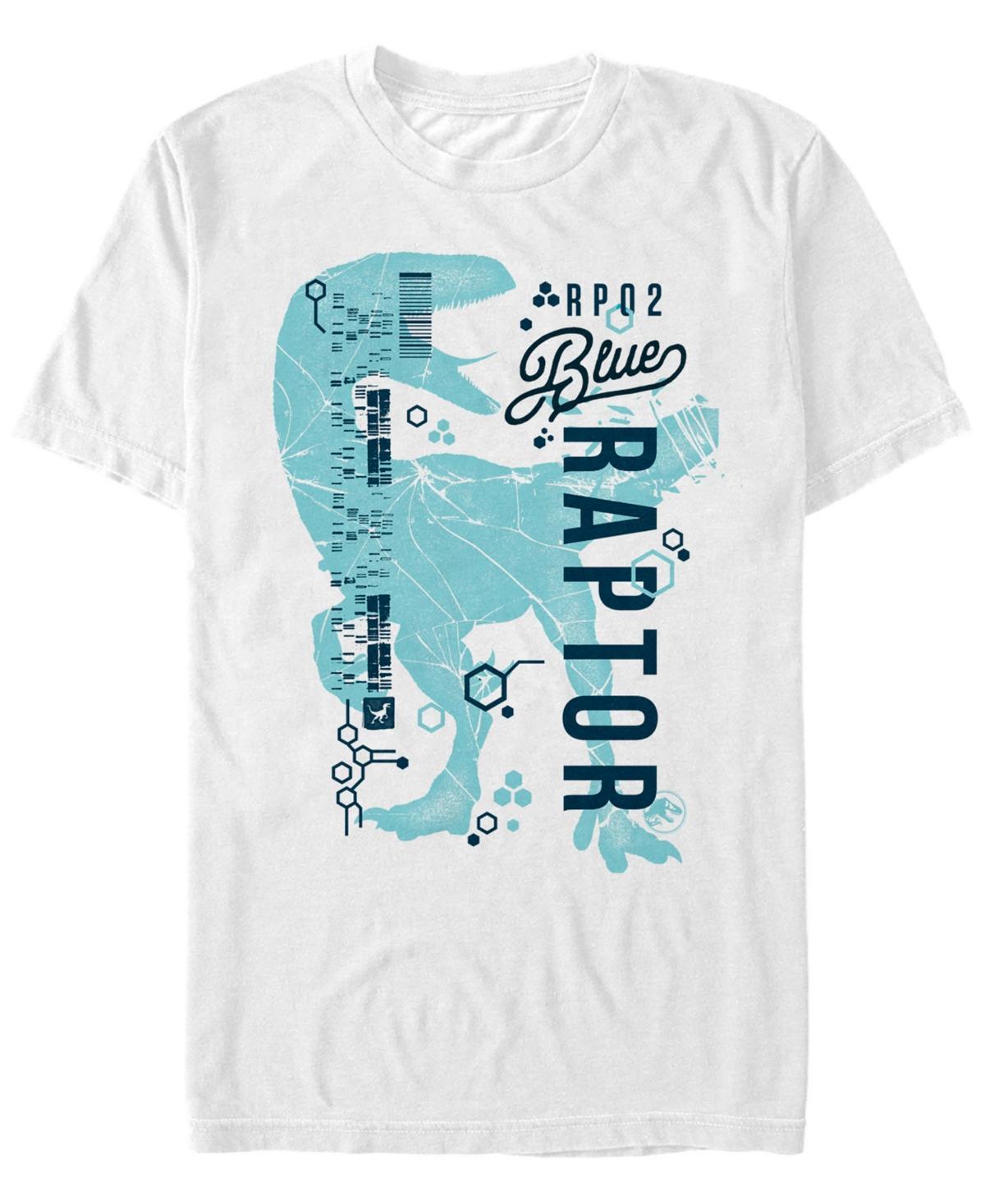 Men's Jurassic World Two Raptor DNA Code Tee, Size: 3XL, White Product Image
