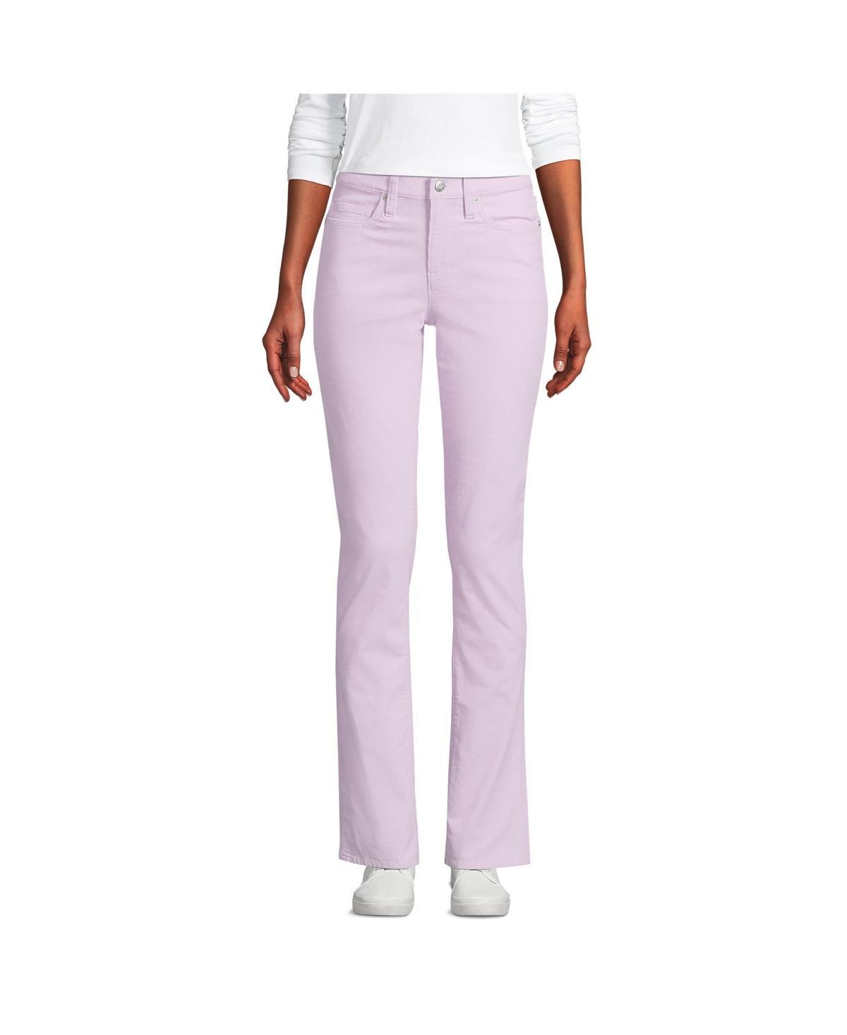 Women's Lands' End Mid-Rise Straight Leg Corduroy Pants, Size: 4X32, Dusty Brick Product Image