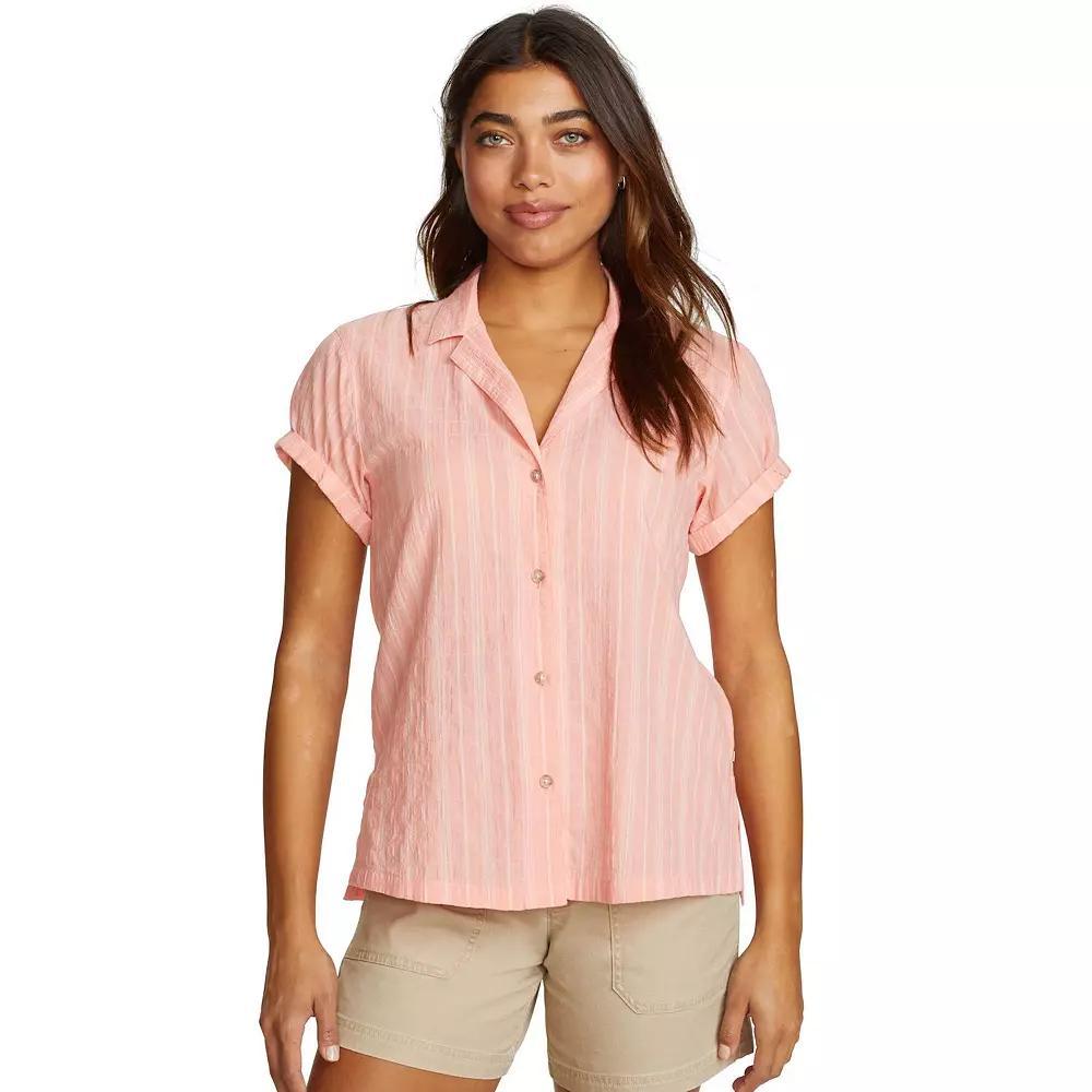 Women's Eddie Bauer Packable Camp Shirt, Size: XS, Pink Product Image