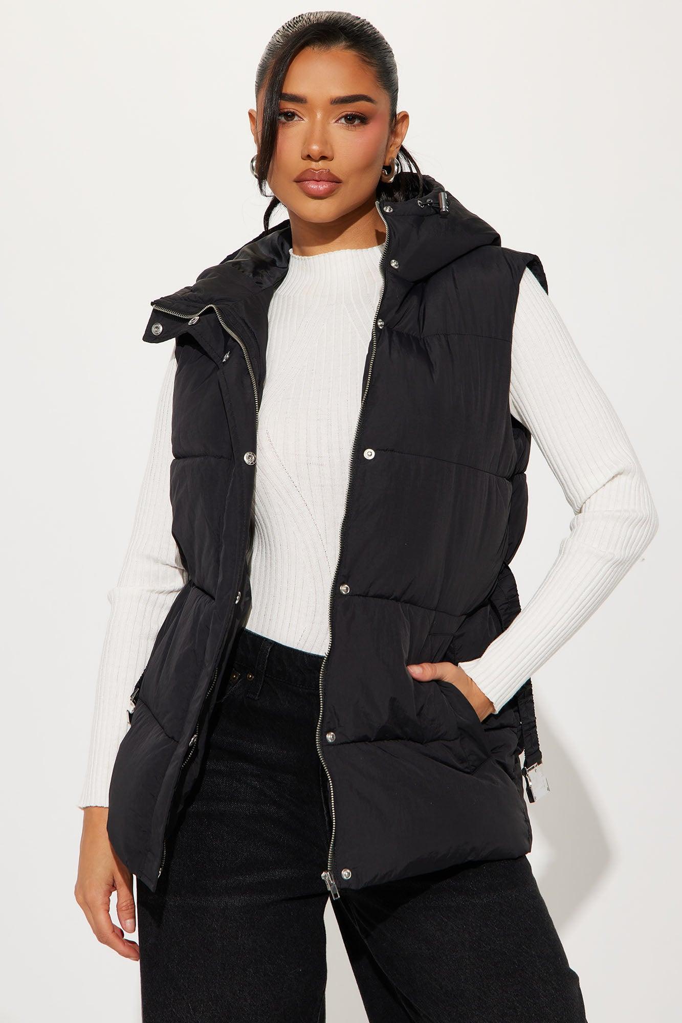 Hold You Down Puffer Vest - Black Product Image