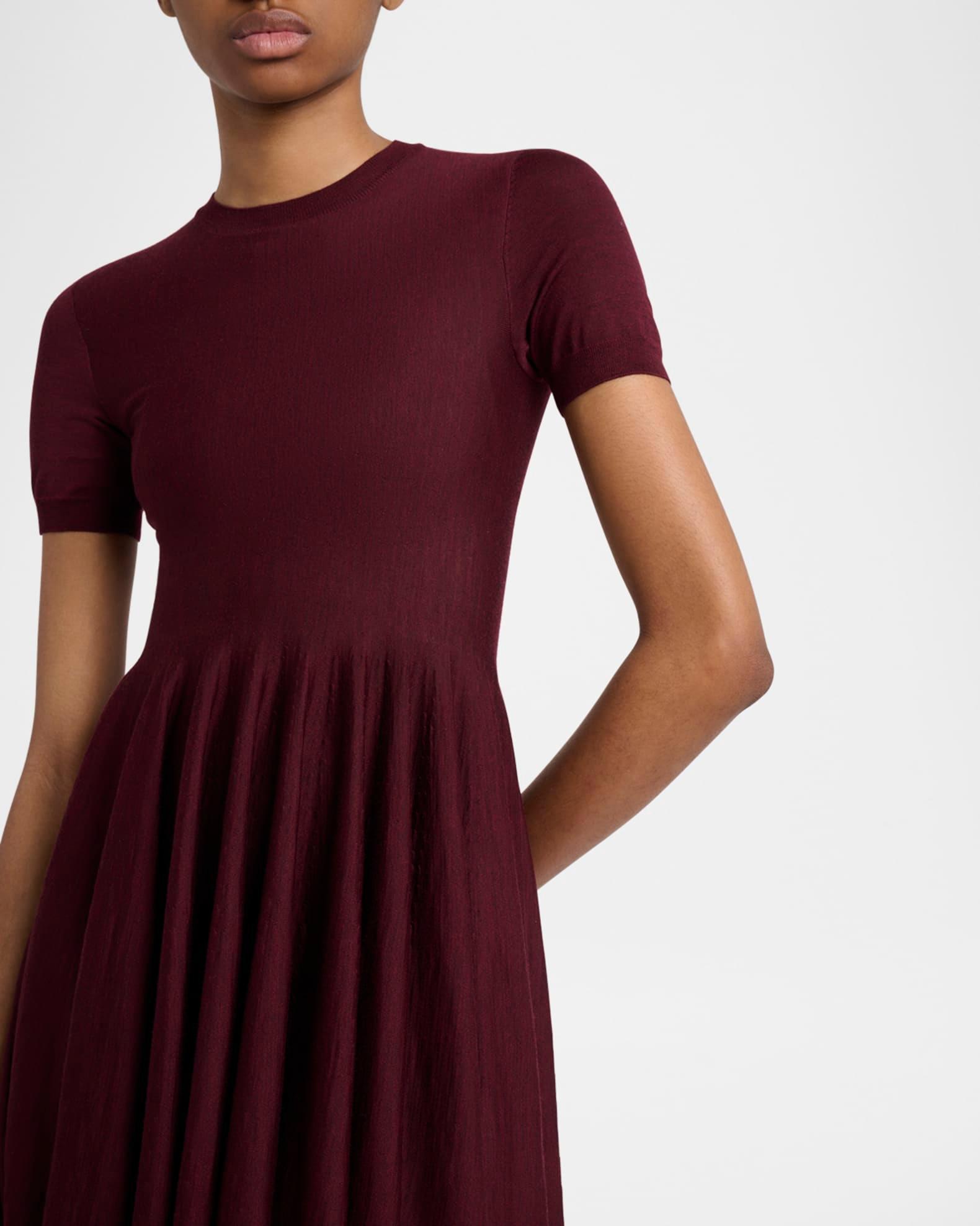 Short-Sleeve Fit-&-Flare Mini Dress Product Image