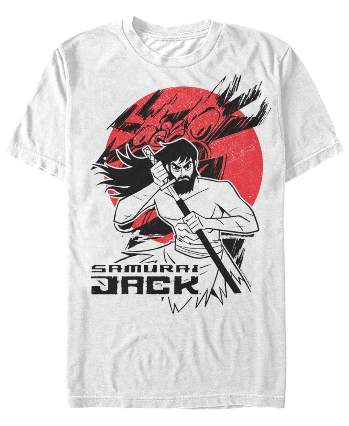 Men's Cartoon Network Samurai Jack Red Sun Tee, Size: Large, White Product Image