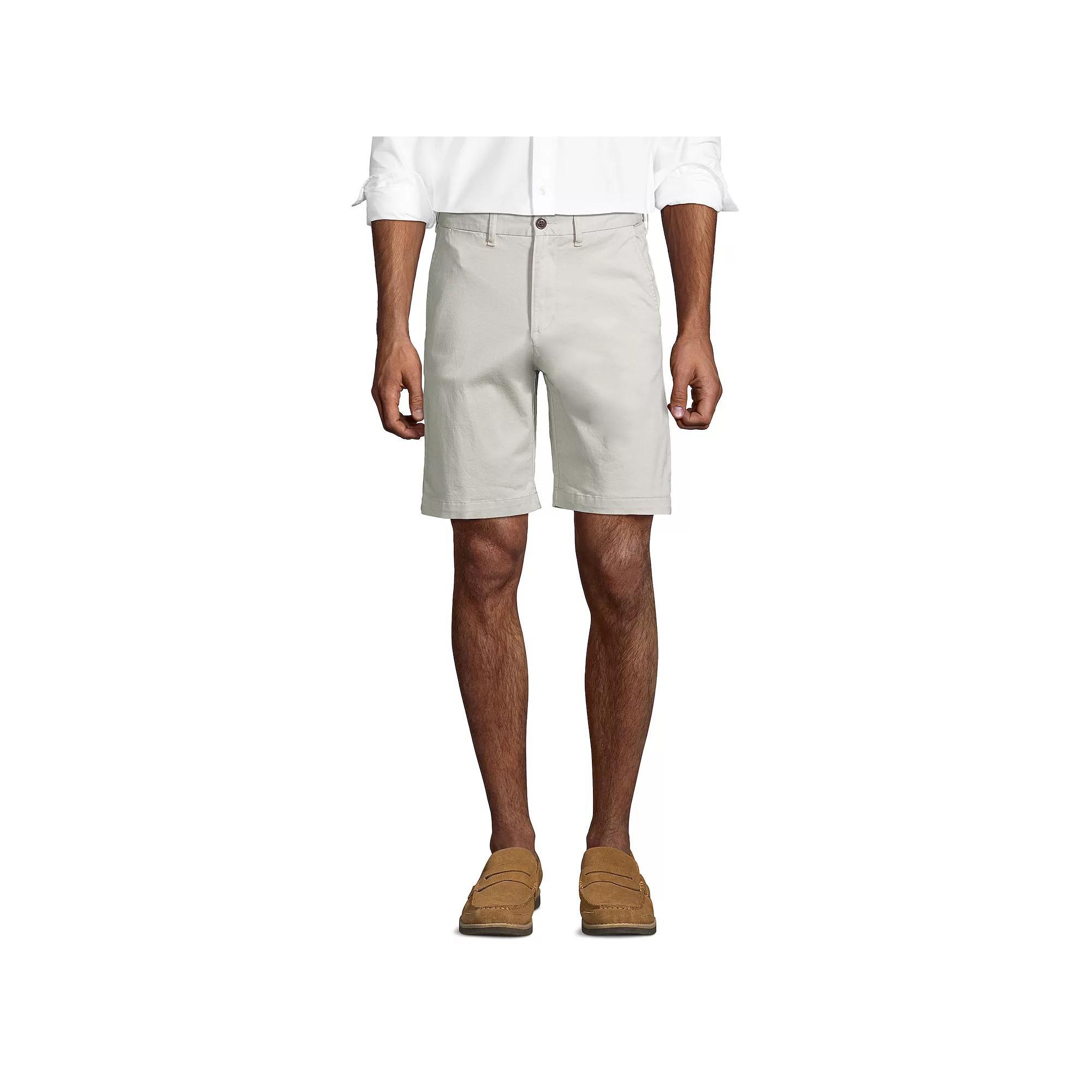 Big & Tall Lands' End 9" Comfort-Waist Knockabout Chino Shorts, Men's, Size: 52, Soft Pink Product Image