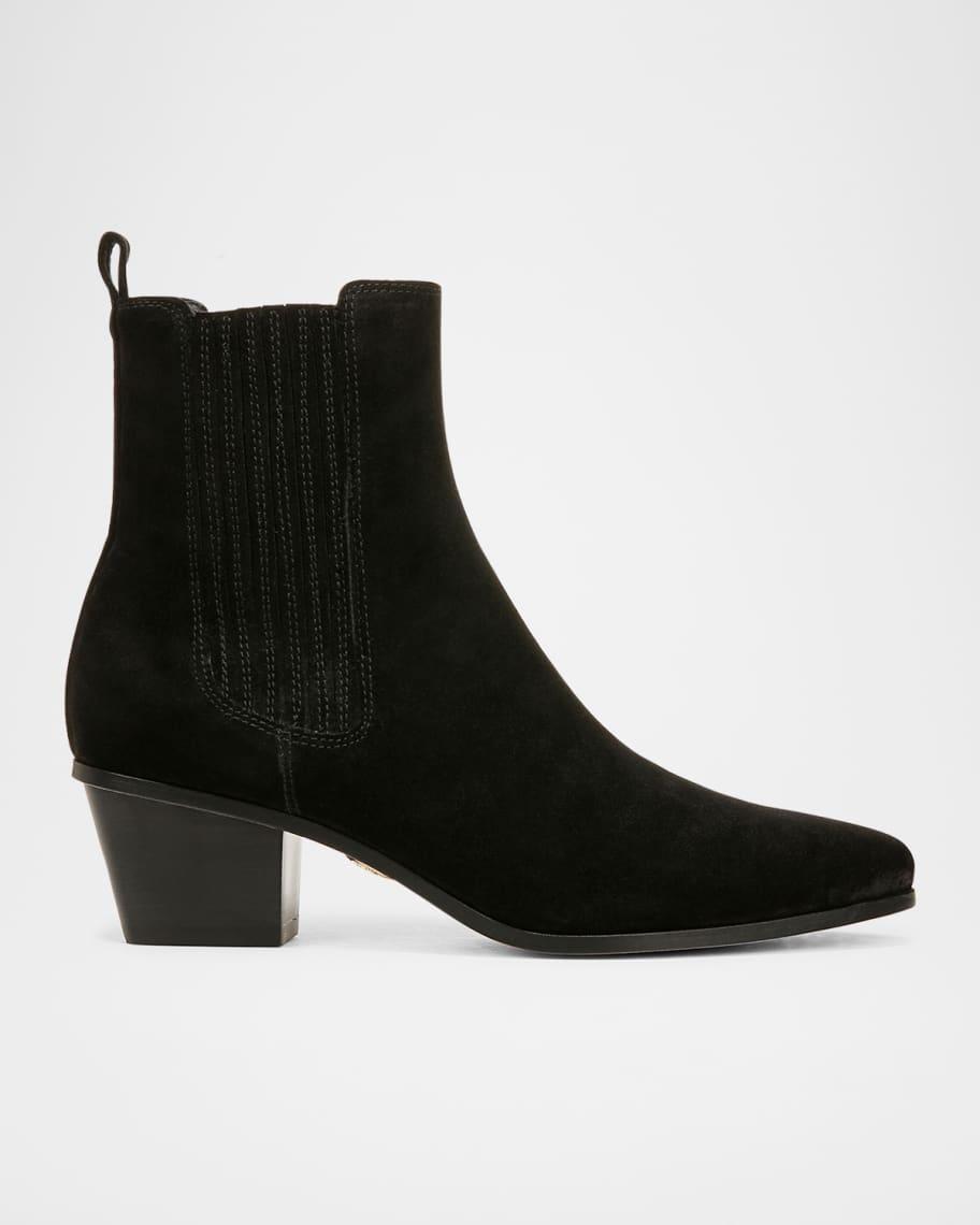Alina Suede Chelsea Booties Product Image