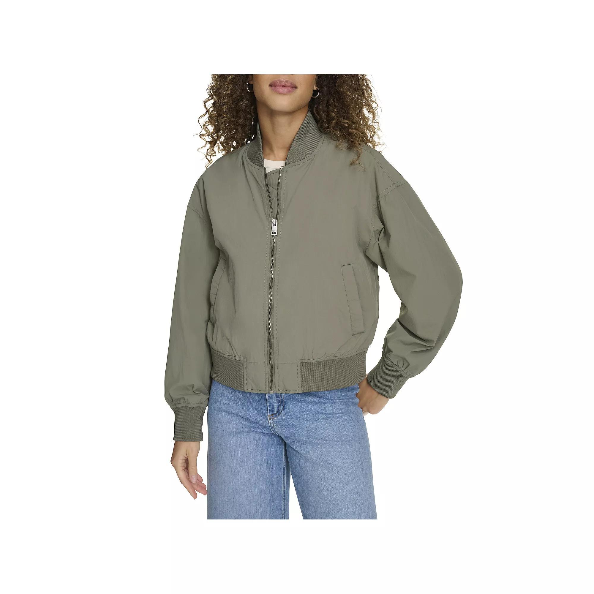 Women's Levi's® Relaxed Bomber Jacket, Size: XL, Green Product Image