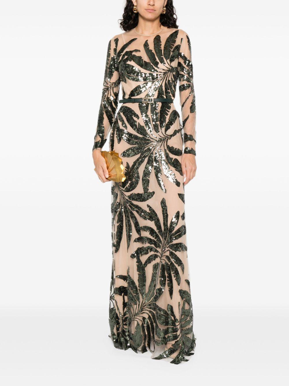 embroidered tulle maxi dress Product Image