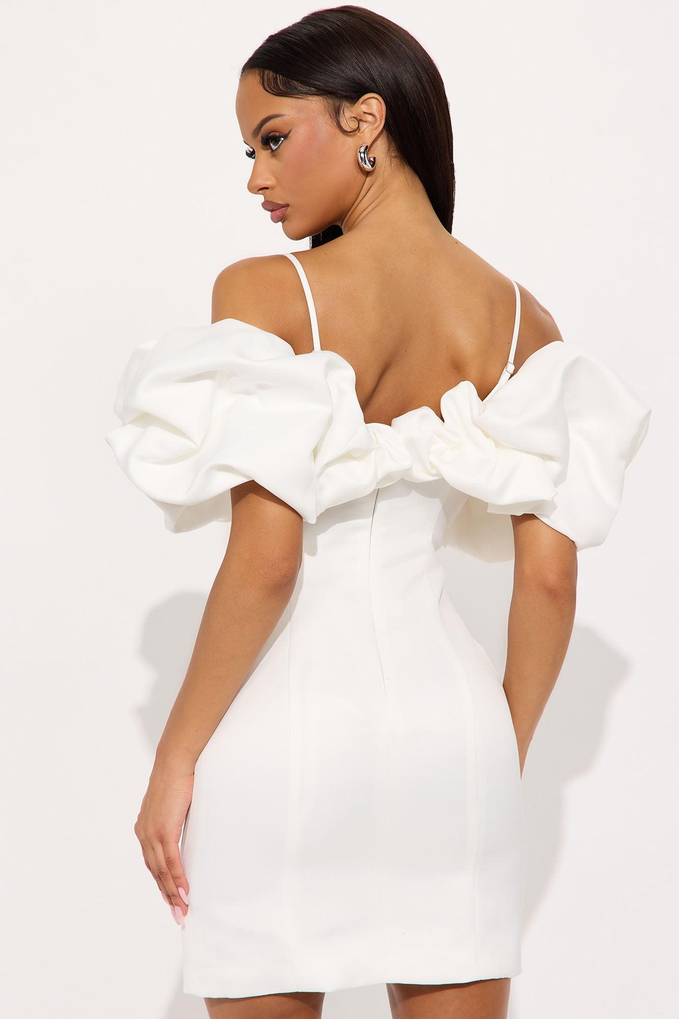 Tall Lola Mini Dress - White Product Image
