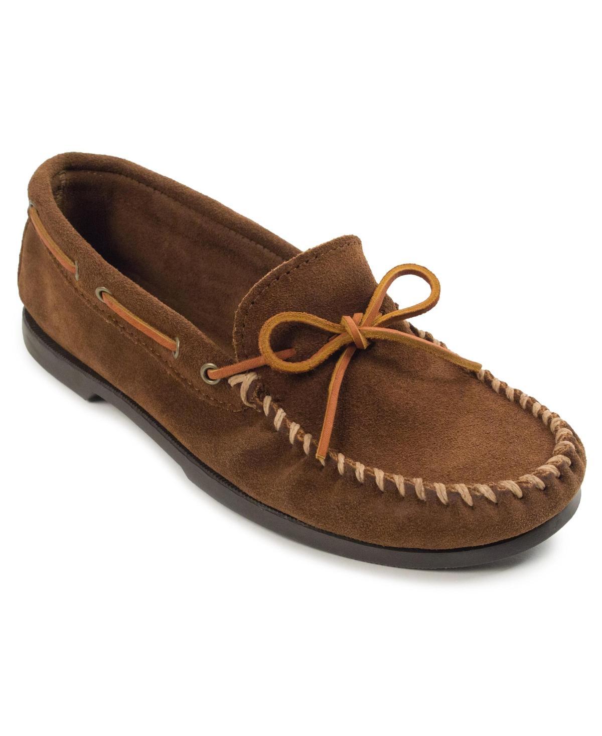 Minnetonka Camp Mocc (Maple Smooth Leather) Men's Slippers Product Image