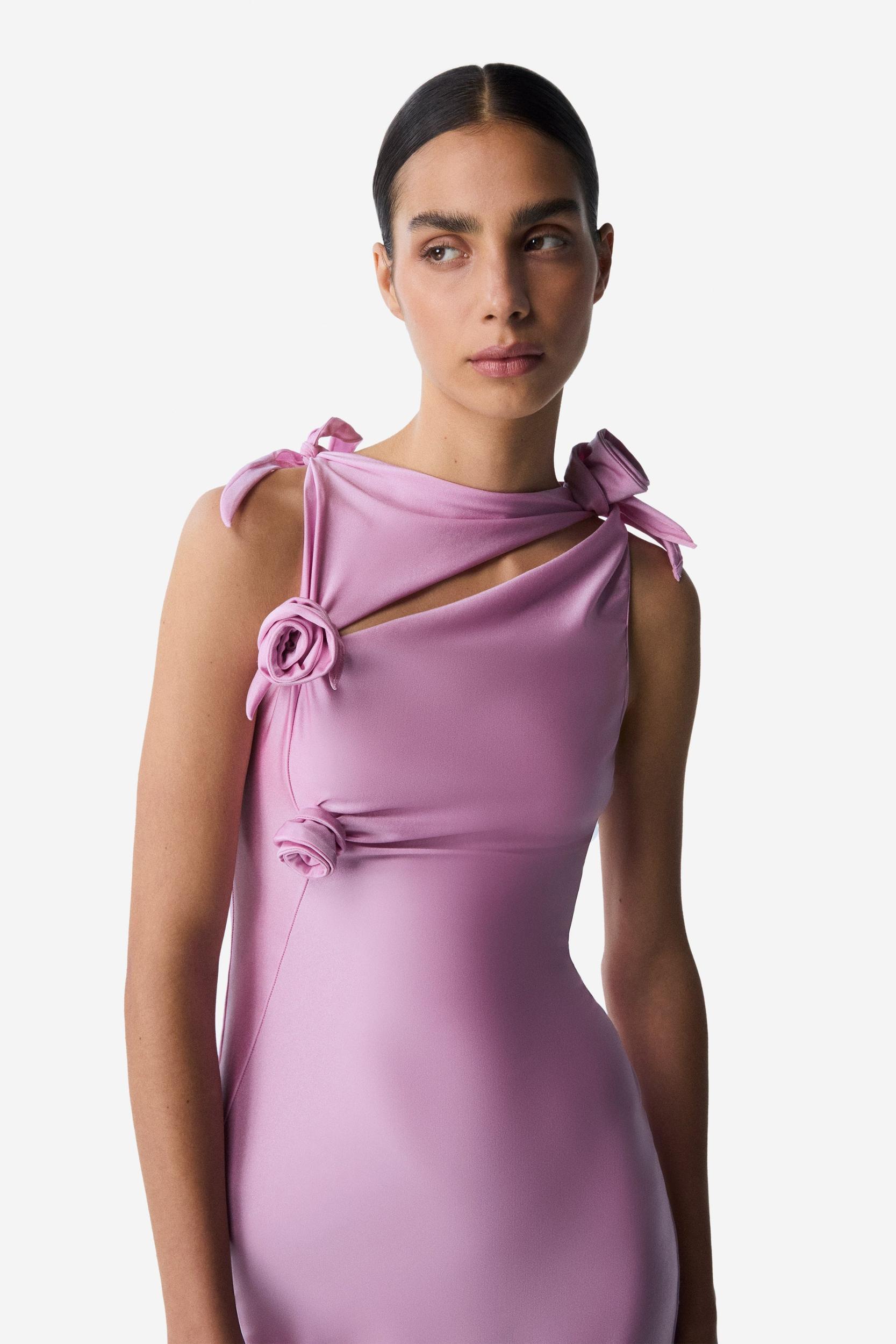 Asymmetric Flower Gown Product Image