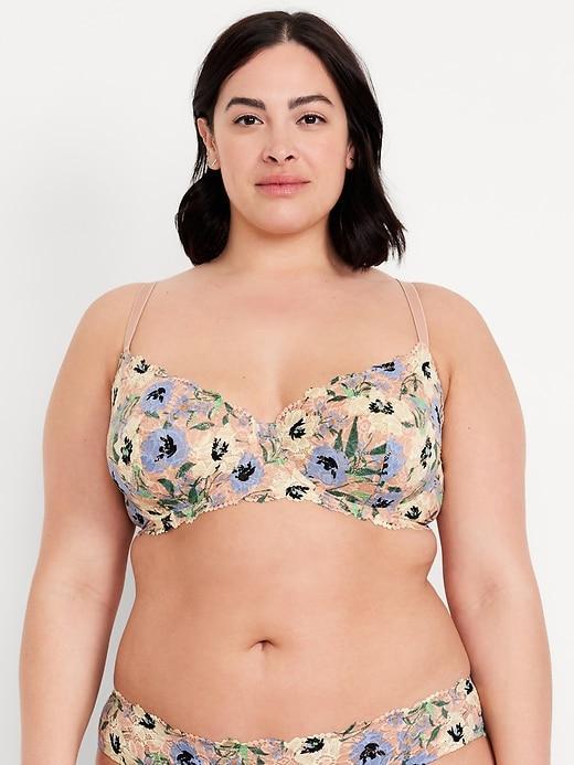 Lace Underwire Balconette Bra Product Image
