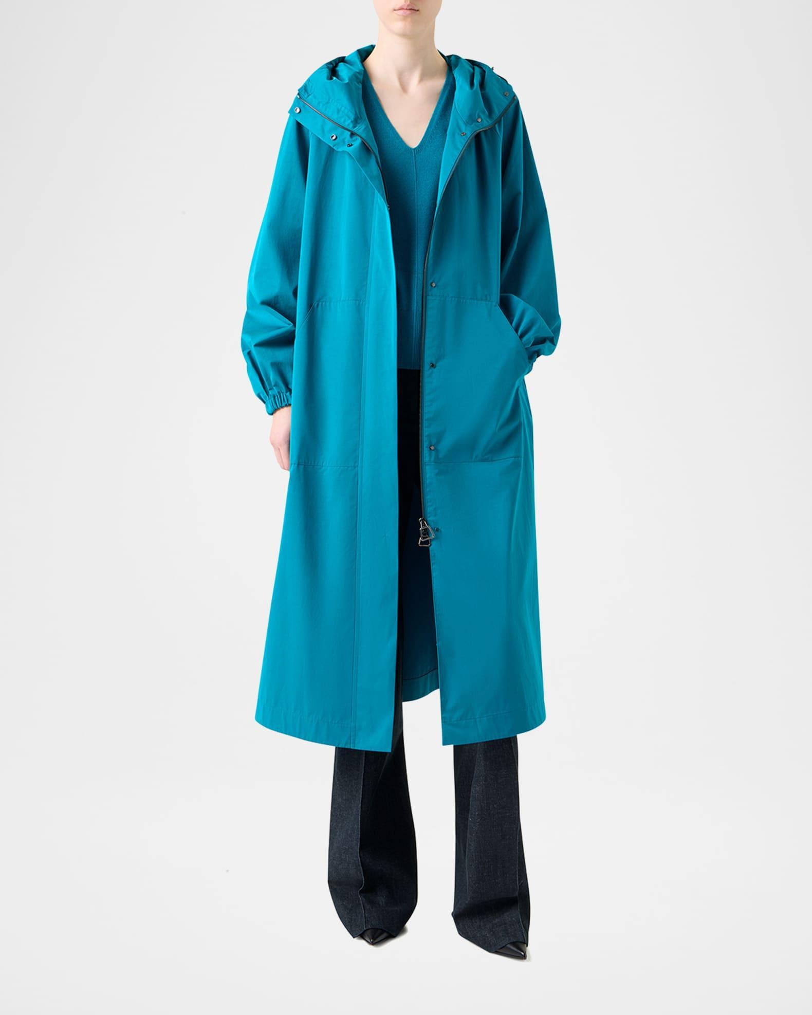 Zachary Water-Resistant Techno Gabardine Long Coat Product Image
