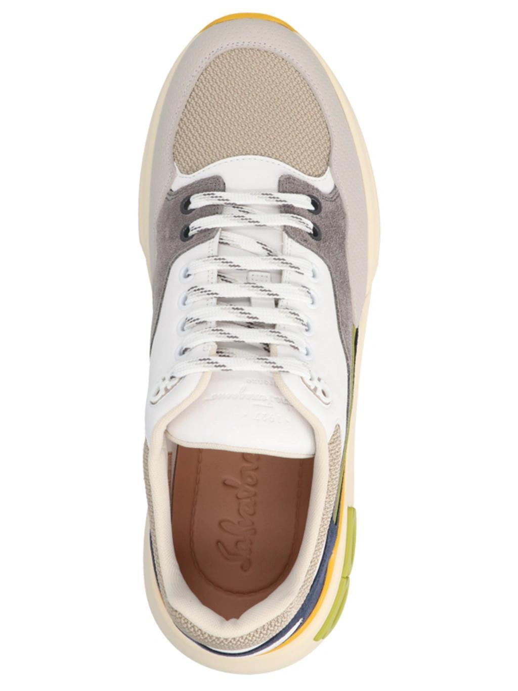 FERRAGAMO Gancini Sneaker In White Product Image
