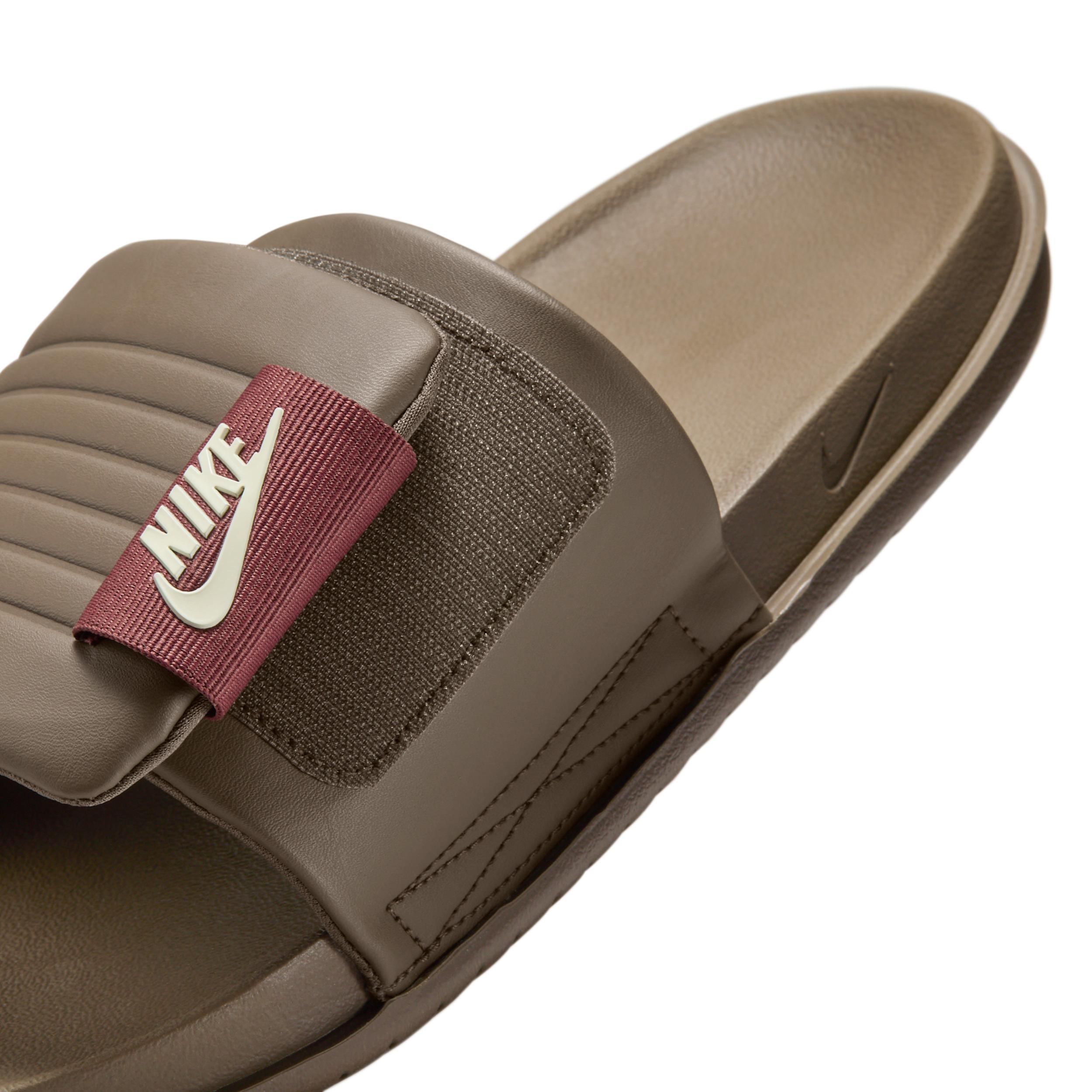 Nike Offcourt Men's Adjustable Slides, Size: 10, Ironstone White Milk Product Image