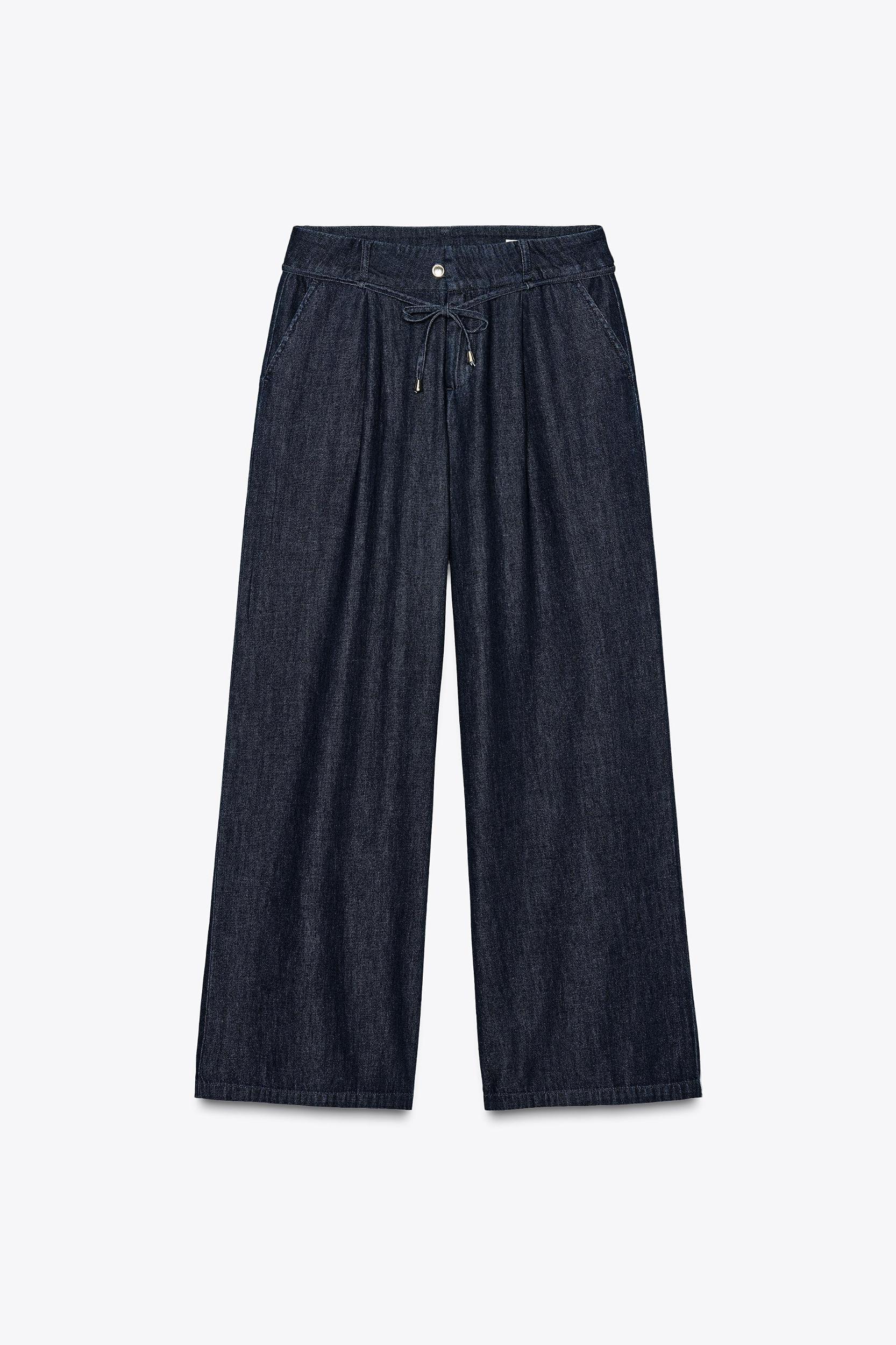 WIDE LEG PANTS WITH DARTS Product Image
