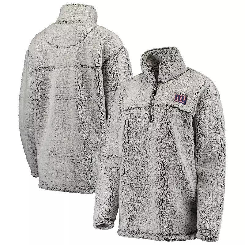 Women's G-III 4Her by Carl Banks Gray Arizona Cardinals Sherpa Quarter-Zip Pullover Jacket, Size: Small, Grey Product Image