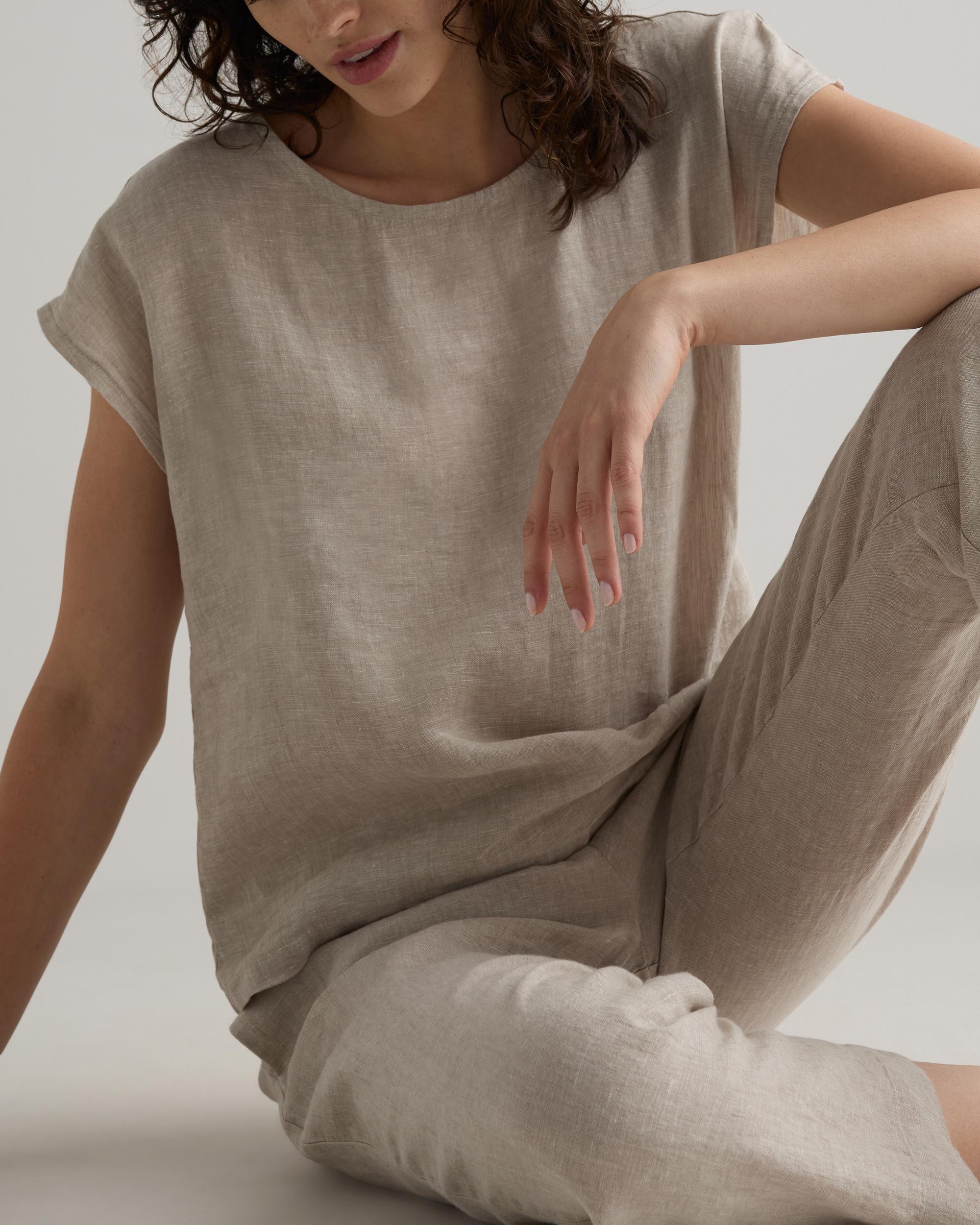 Quince | Women's 100% European Linen Pajama Set Size XL Product Image