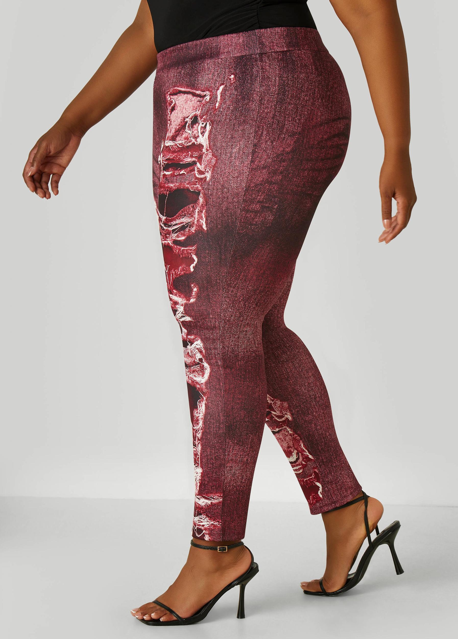 Denim Print Leggings Product Image