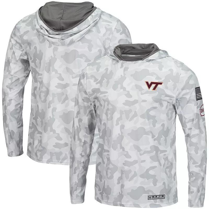 Men's Colosseum Arctic Camo Maryland Terrapins OHT Military Appreciation Long Sleeve Hoodie Top, Size: Large, Team Product Image