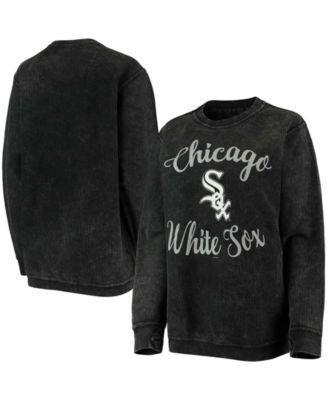 Women's G-III 4Her by Carl Banks Black Chicago White Sox Script Comfy Cord Pullover Sweatshirt, Size: Large Product Image