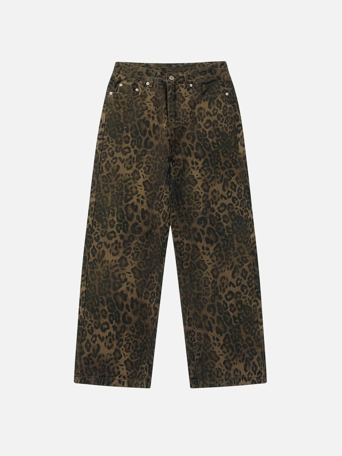 Aelfric Eden Leopard Print Jeans Product Image