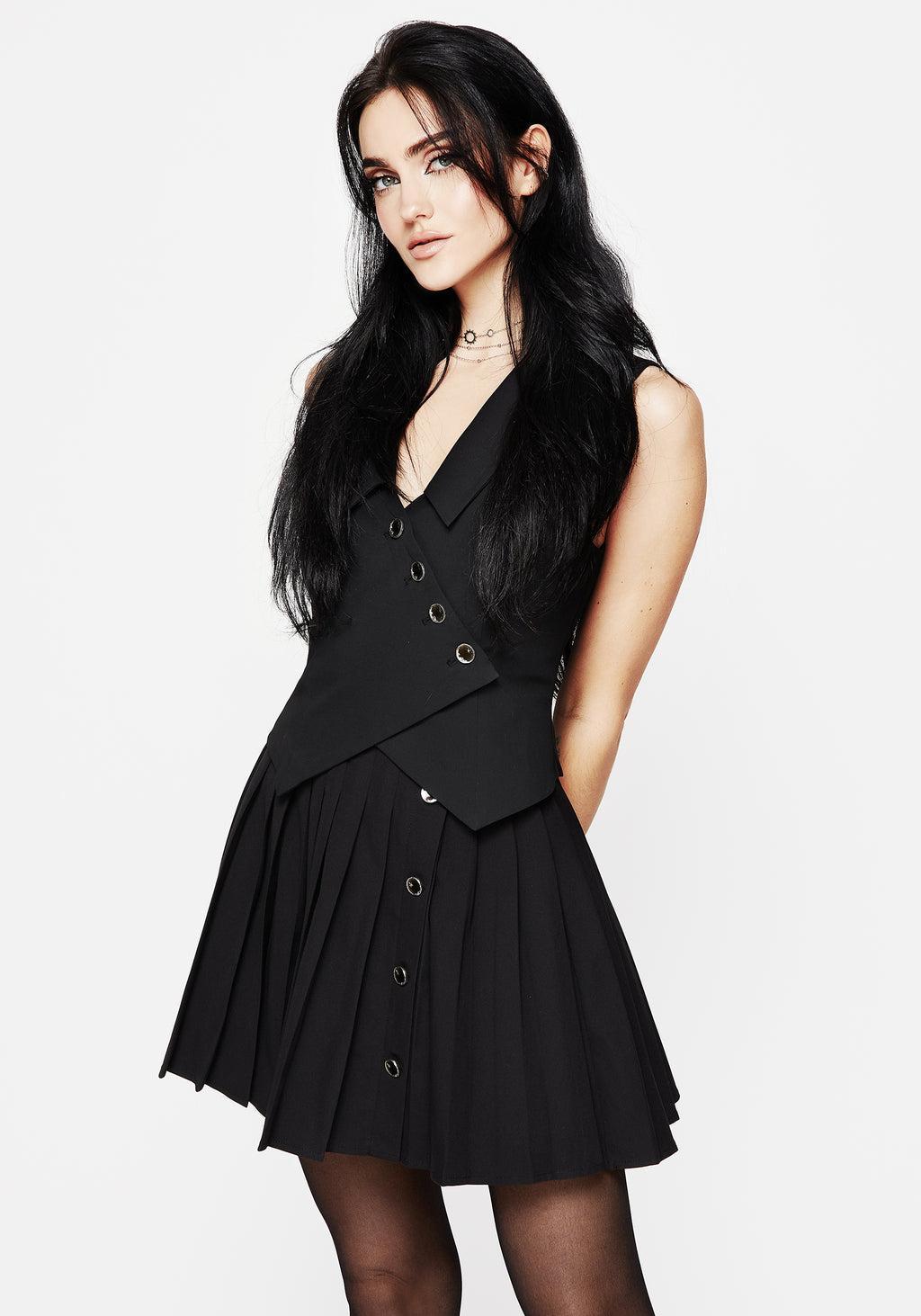 Moonage Pleated Mini Skirt Product Image