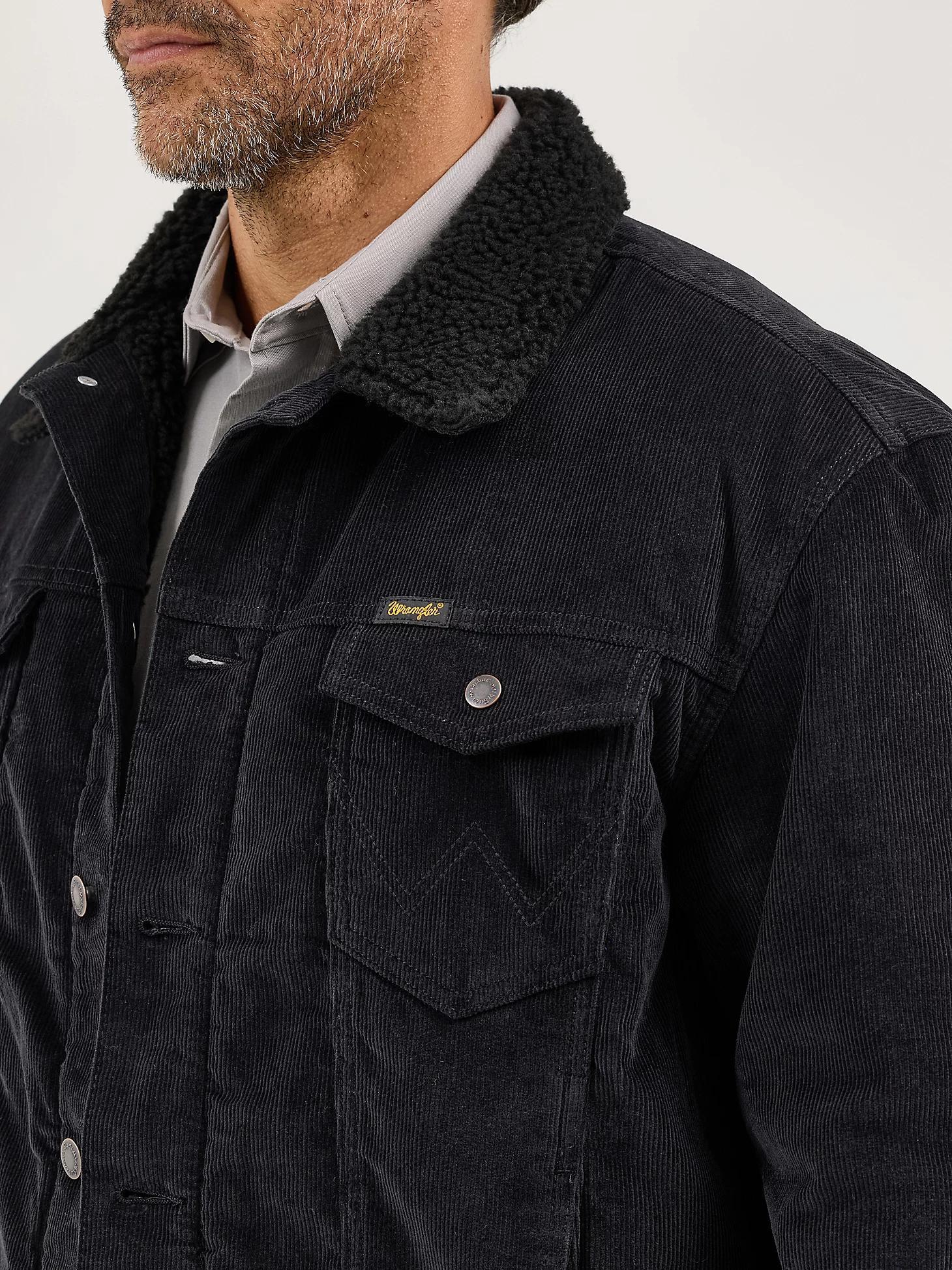 Men's Wrangler® Cowboy Cut® Sherpa Lined Corduroy Jacket | Men's JACKETS & OUTERWEAR | Wrangler® Product Image