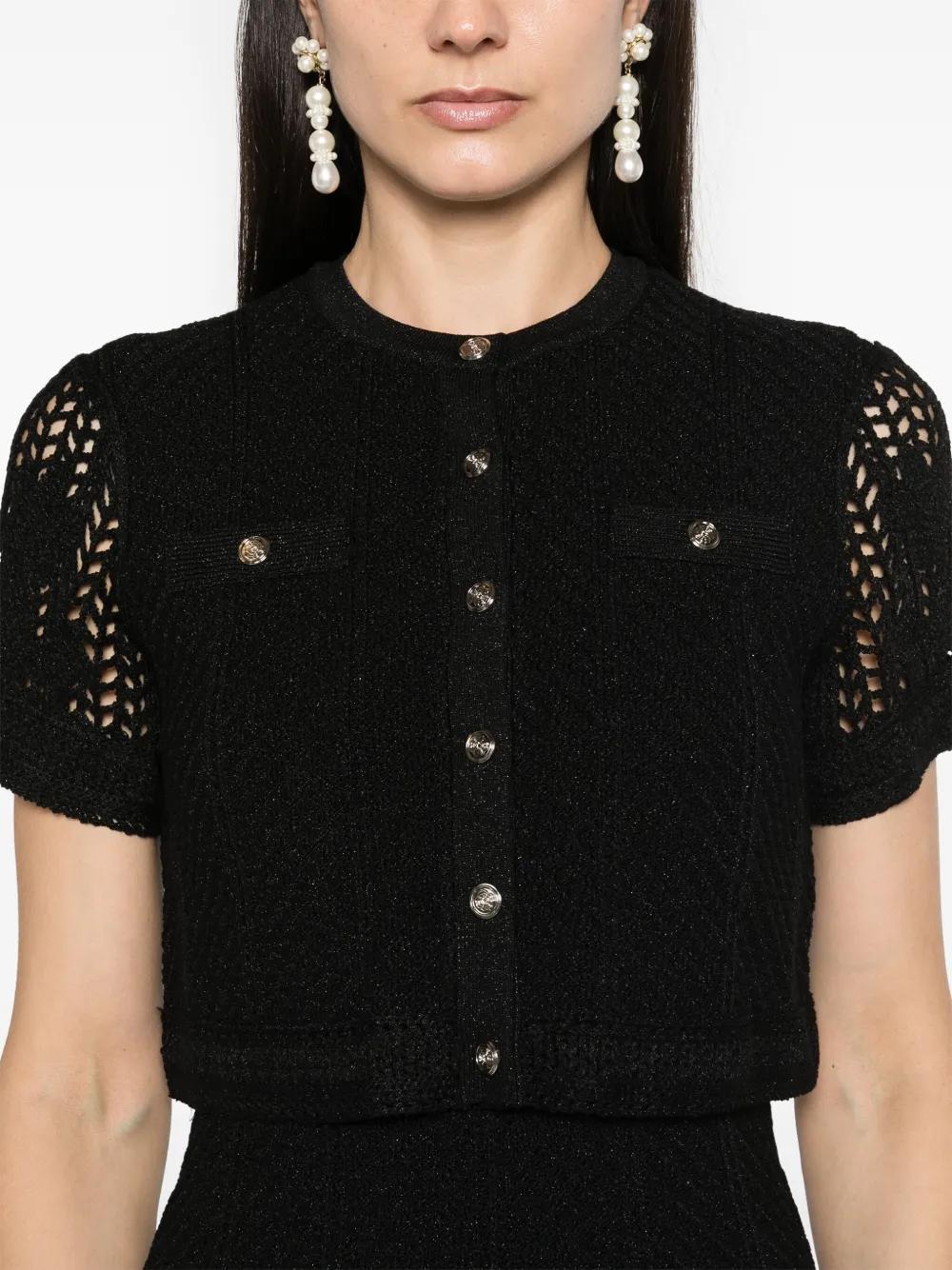 layered crochet mini dress Product Image