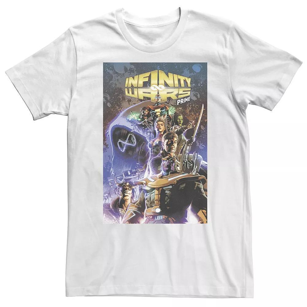 Big & Tall Marvel Infinity Wars Comic Cover Tee, Men's, Size: 3XL, White Product Image