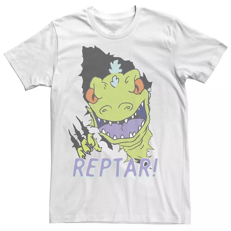 Men's Rugrats Reptar Breakthrough Tee, Size: Medium, White Product Image