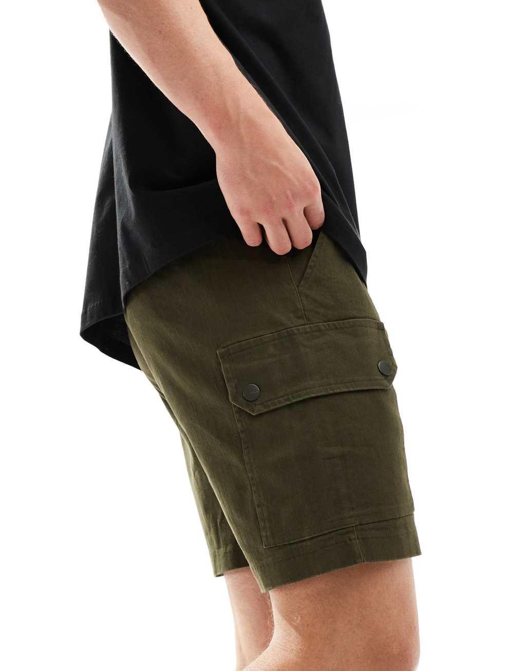 Sixth June cargo shorts in khaki Product Image