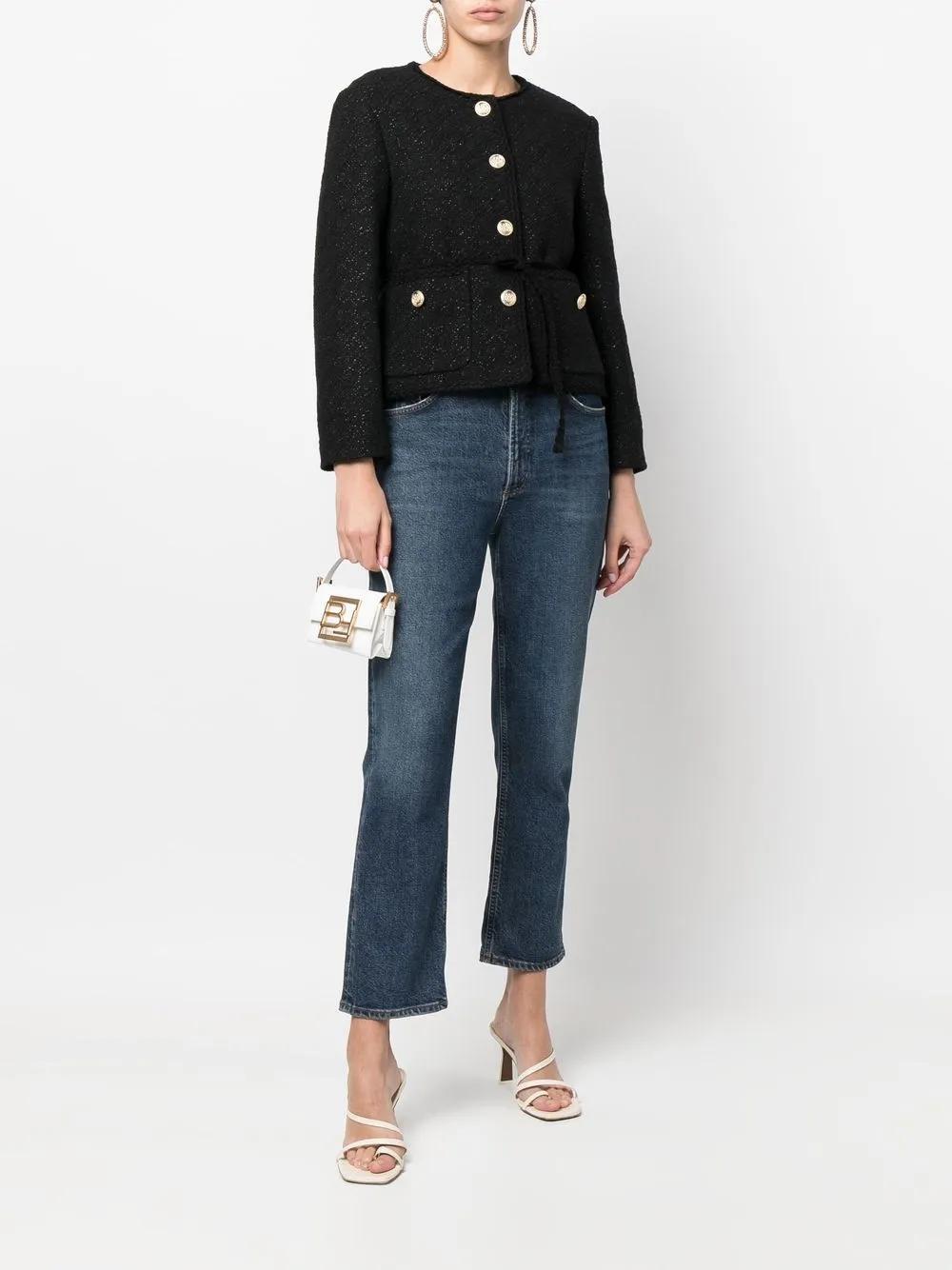 metallic-thread tweed jacket Product Image