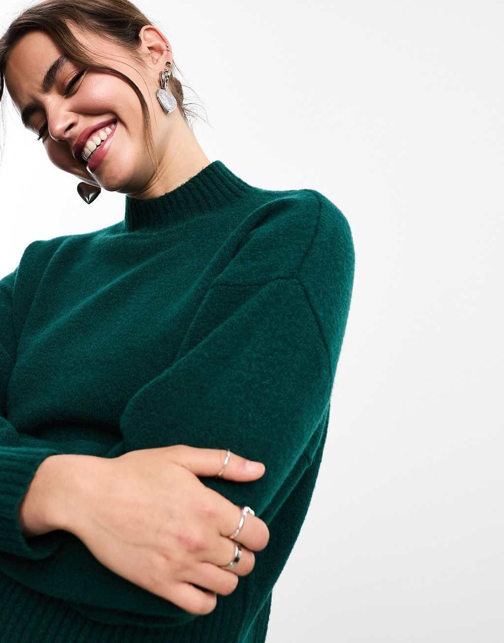 Monki knitted turtleneck sweater Product Image