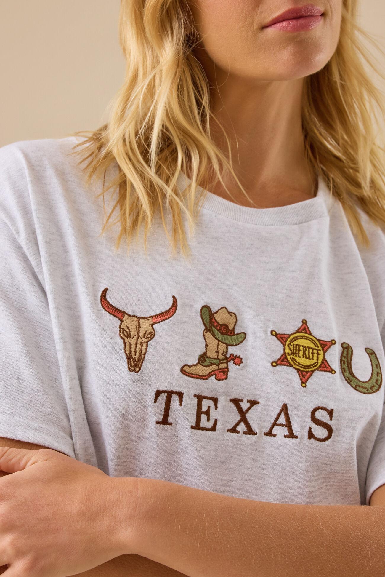 Texas Oversized Embroidered Tee Product Image
