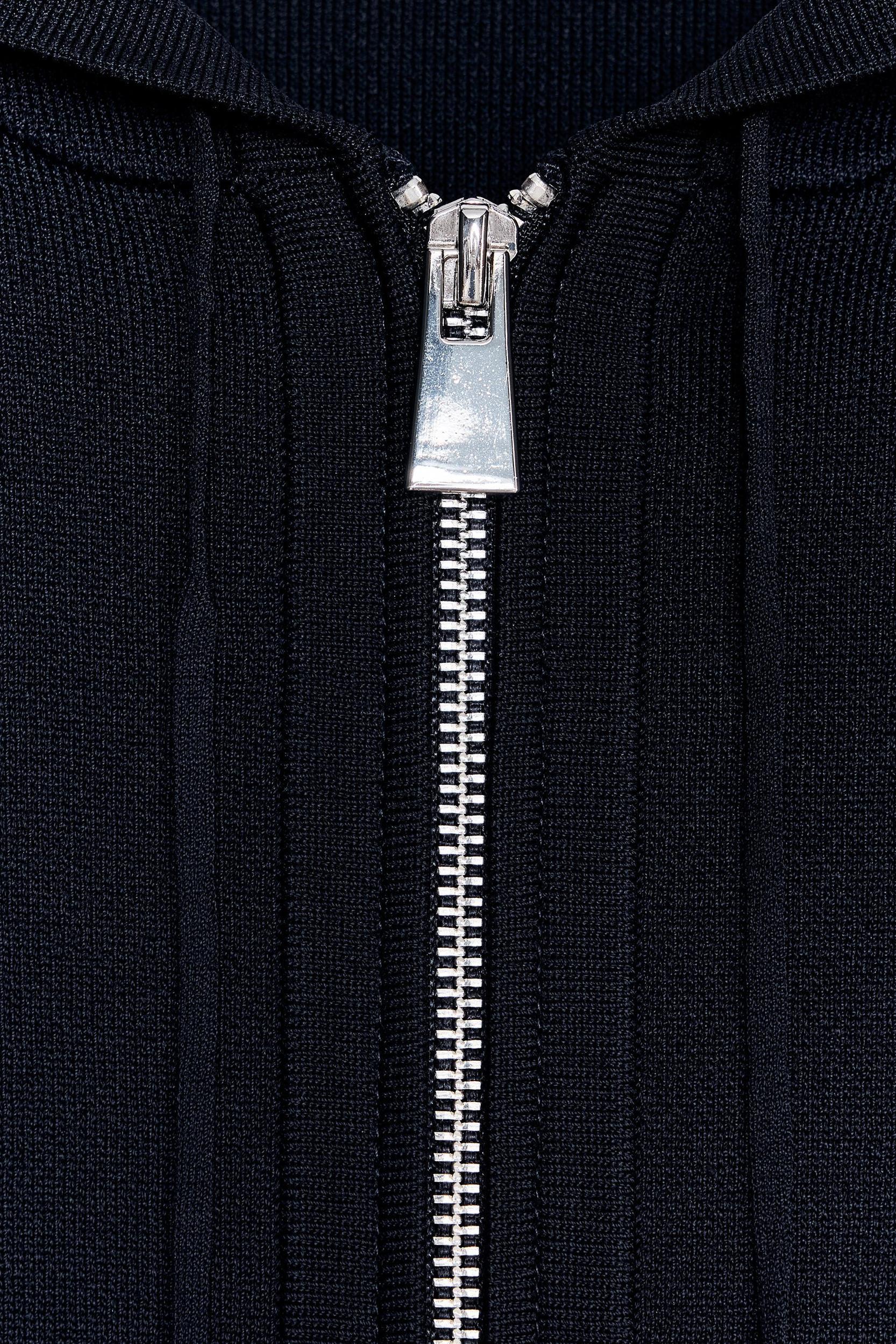 PLAIN KNIT HOODIE Product Image