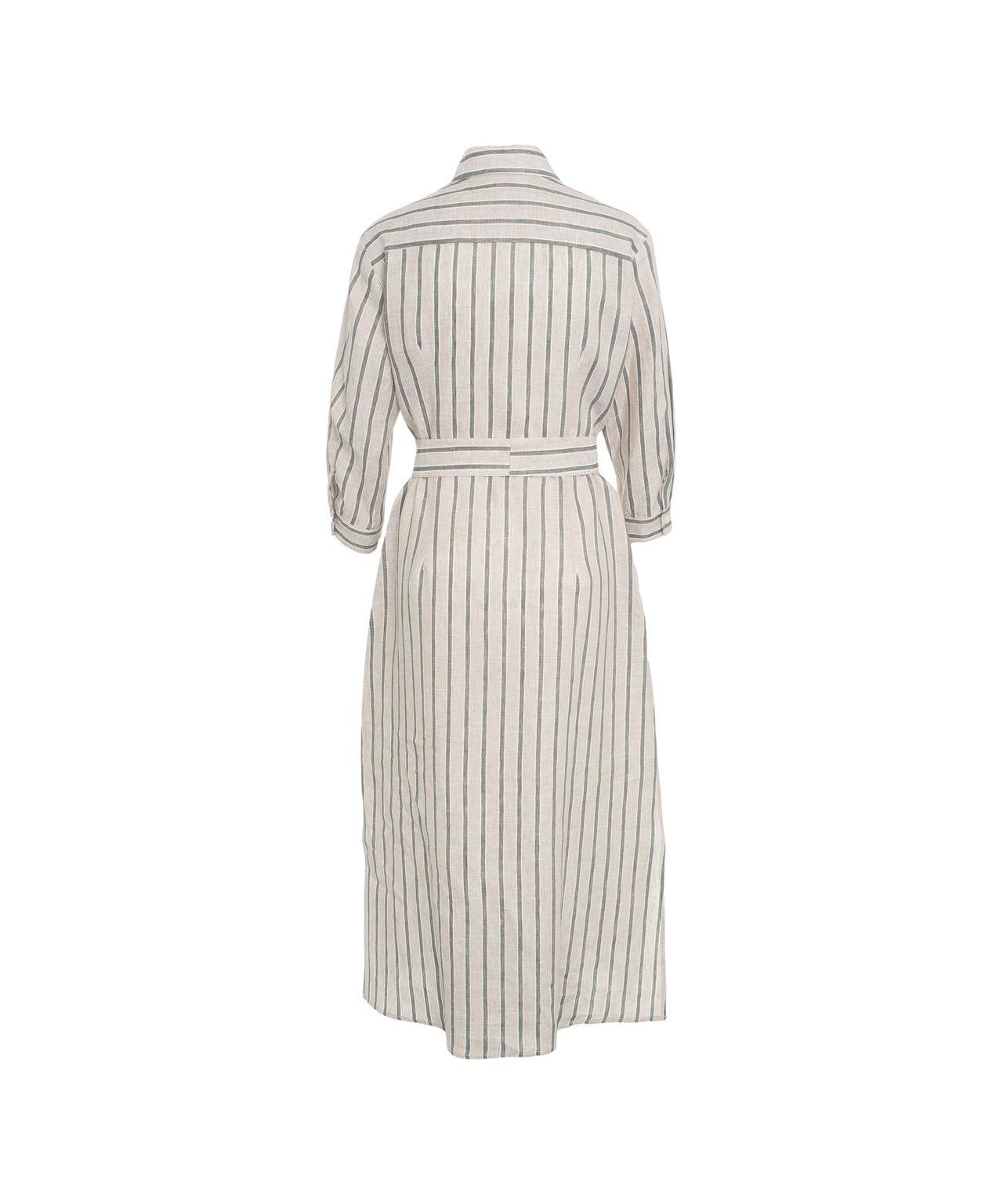 Shirt dress with waist belt Product Image