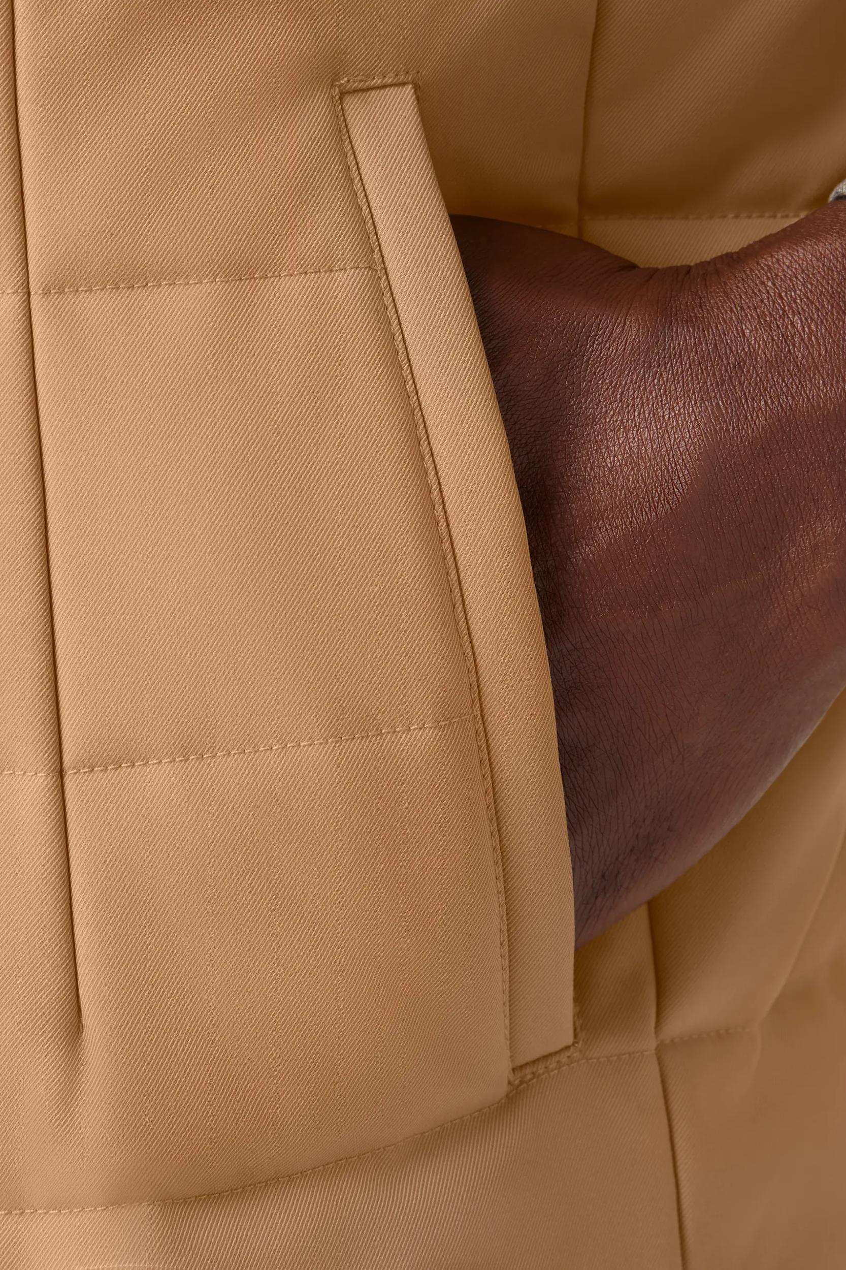 Aspen Vest - Beige Solid Product Image