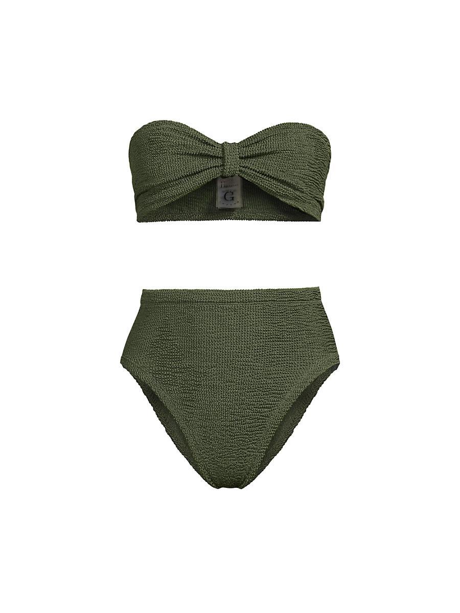 Womens Ruby Textured Bandeau Bikini Product Image