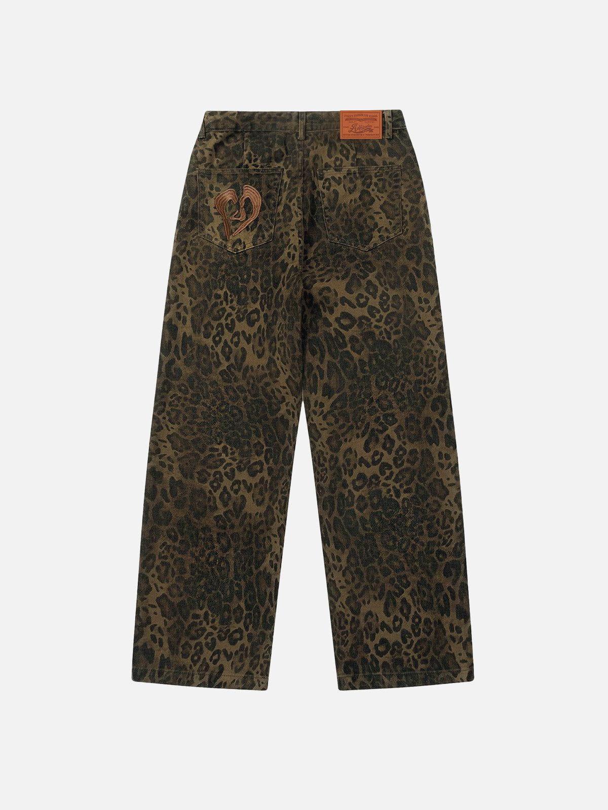 Aelfric Eden Leopard Print Jeans Product Image
