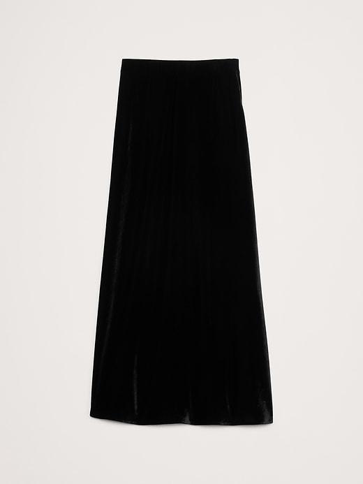 Velvet Maxi Skirt Product Image